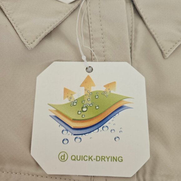 Little Donkey Andy Women's UPF 50UV Protection Khaki Power Dry Tech Shirt Size S - Picture 11 of 16
